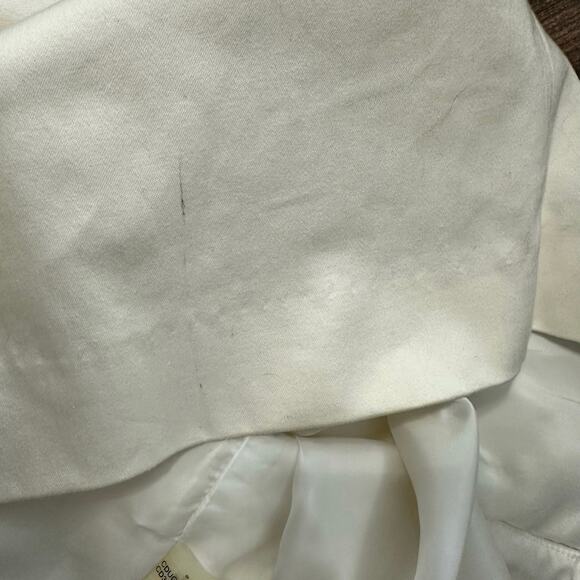 Calvin Klein NWT Winter White Spaghetti Strap Pintuck Cotton Stretch Dress Sz 2 - Picture 8 of 12